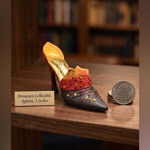 Raine Just the Right Shoe 2001 Passions Flame Style 25152 collection heel decor